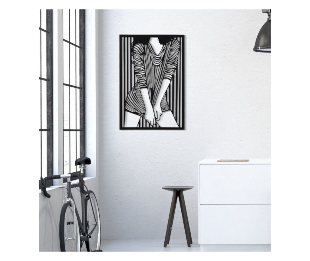 Zidna umjetnost Moda Crna 40 cm - 5
