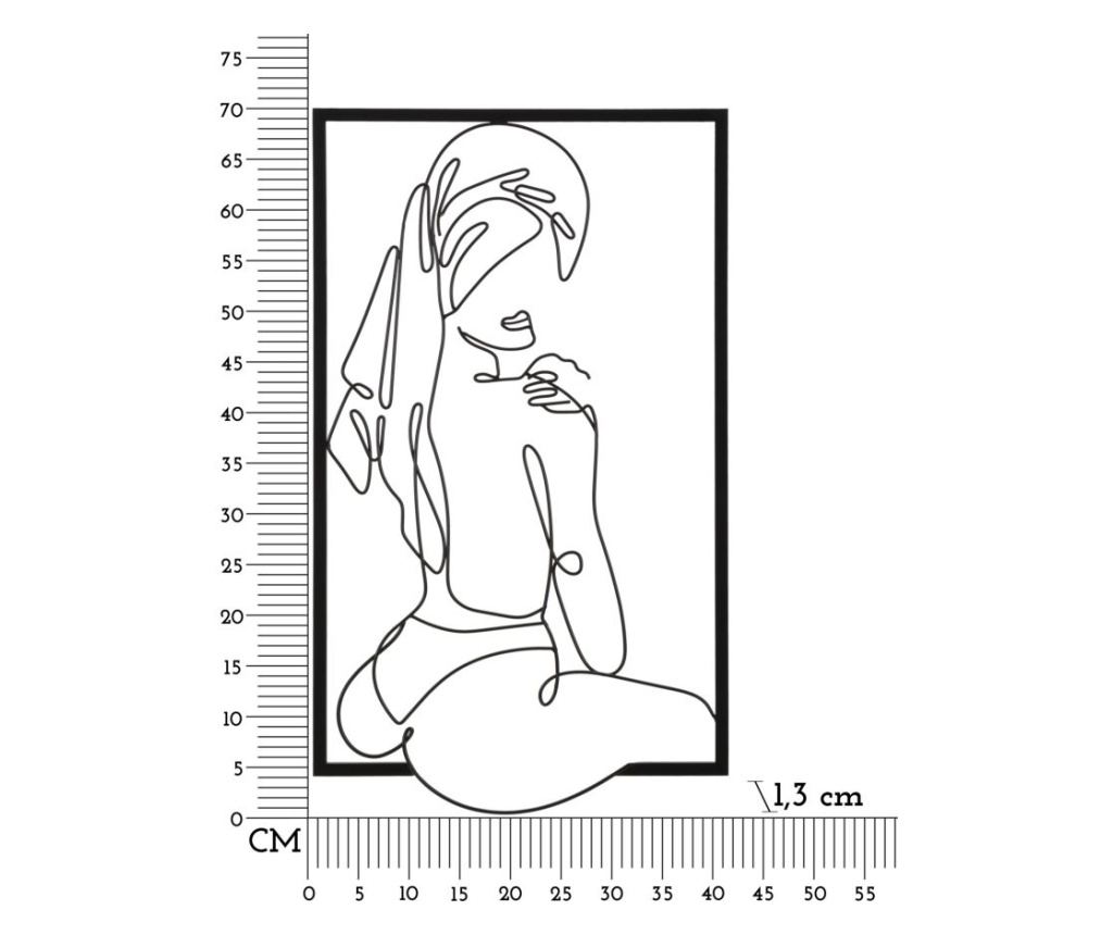 Zidna umjetnost Muro crna 40 cm - 6