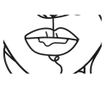 Zidna umjetnost Lice Crno 58 cm thumbnail 4