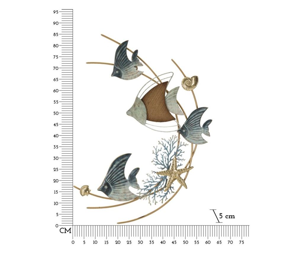 Zidna umjetnost Dory plava 61 cm - 6
