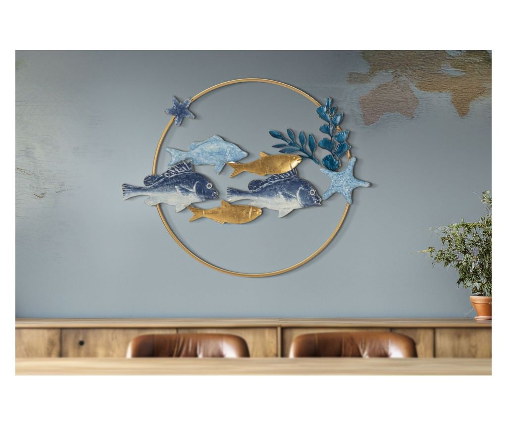 Zidna umjetnost Marine Blue 77 cm - 5