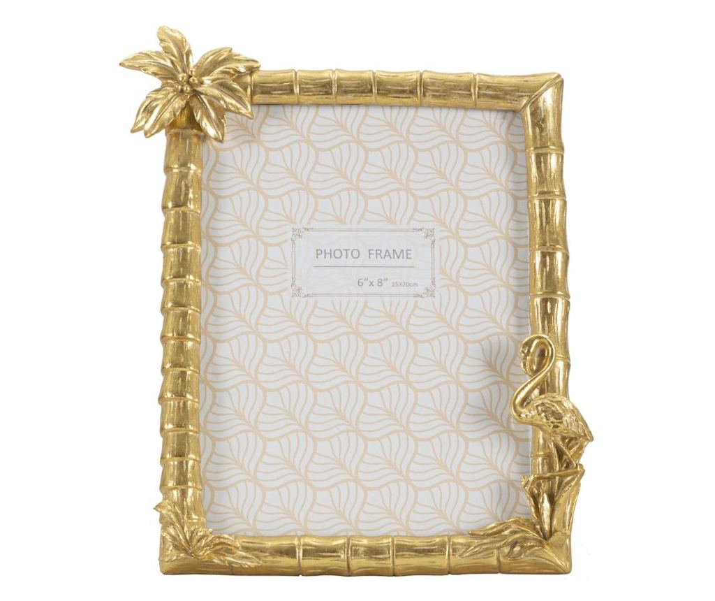 Κορνίζα φωτογραφίας φλαμίνγκο εκ. 25x2,8x21 (μέγεθος εσωτερικής φωτογραφίας εκ. 15x20) - 2