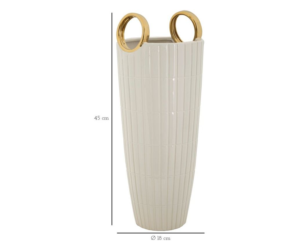 Vaza Shopping Bijela 18 cm - 7