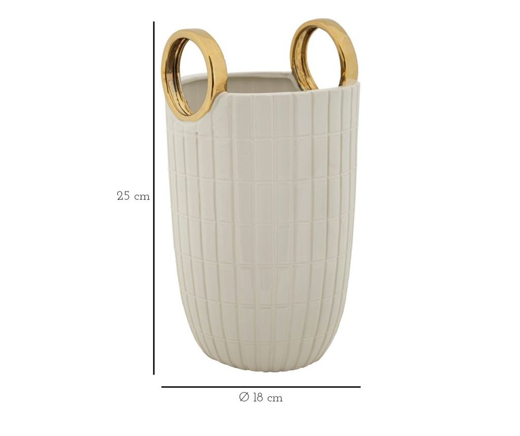 Vaza Shopping Bijela 18 cm - 7