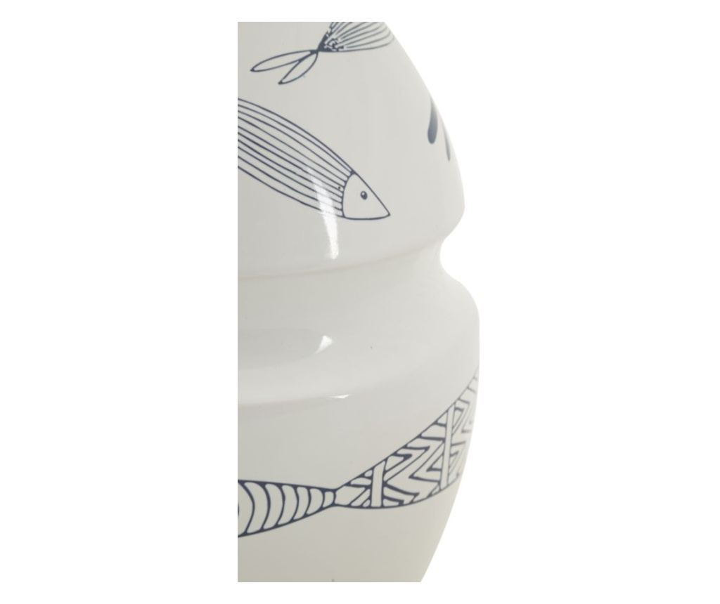 Vaza Riba Bijela 15 cm - 4