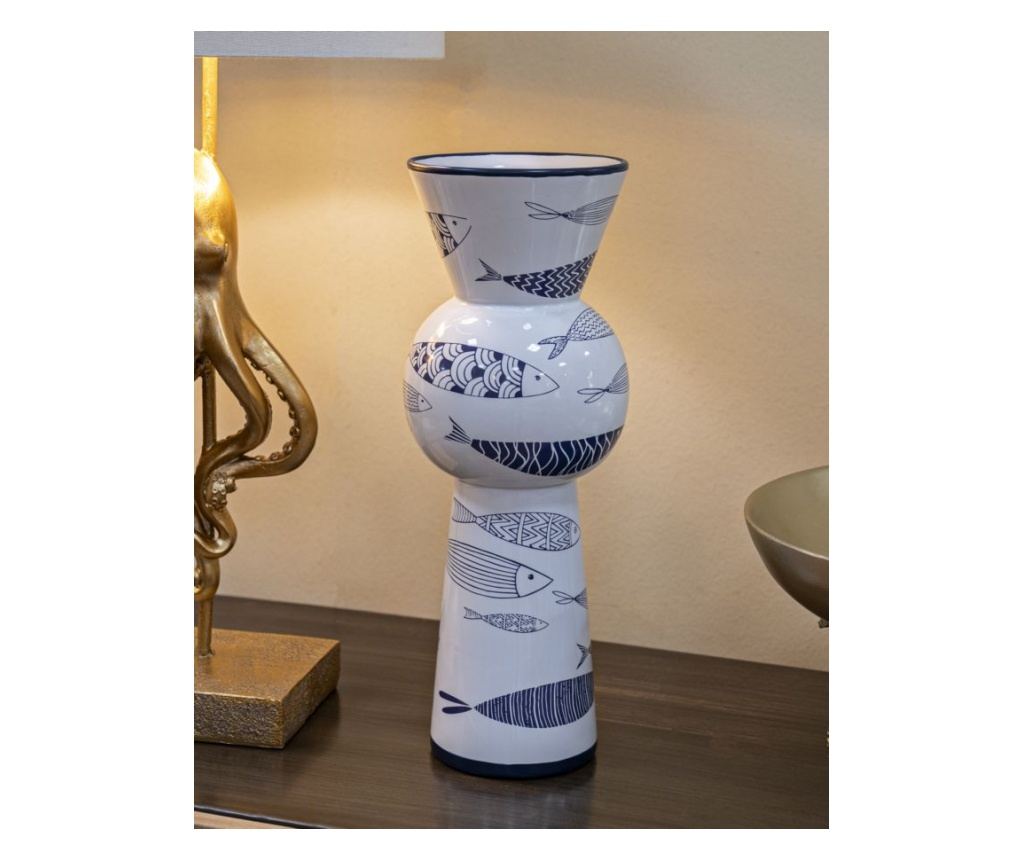 Vaza Fish Bijela 14 cm - 6