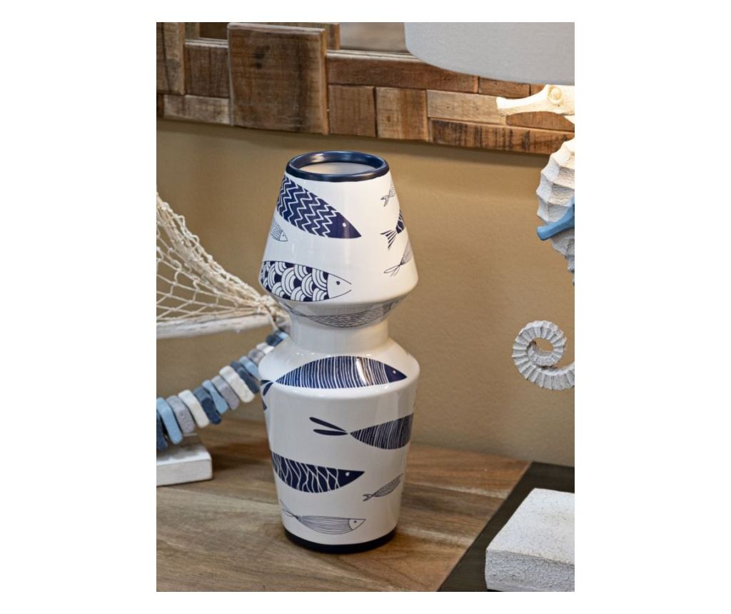 Vaza Fish Bijela 14 cm - 10