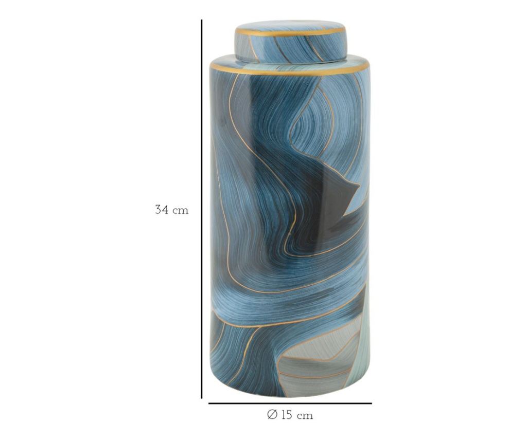 Vaza Elegant Blue 15 cm - 7