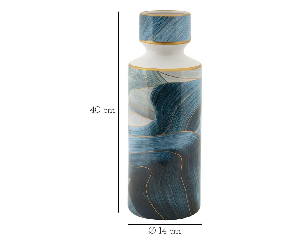 Vaza Elegant Blue 14 cm - 7