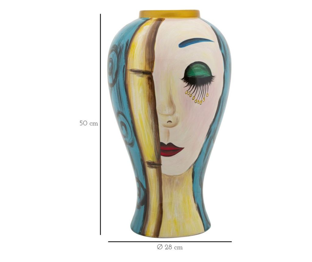 Vaza Lice Žuta 28 cm - 13