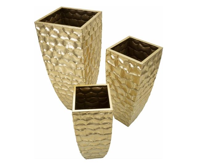 Držač za vazu Glody set 3 kom cm 38x38x94-30,5x30,5x76-23x23x63