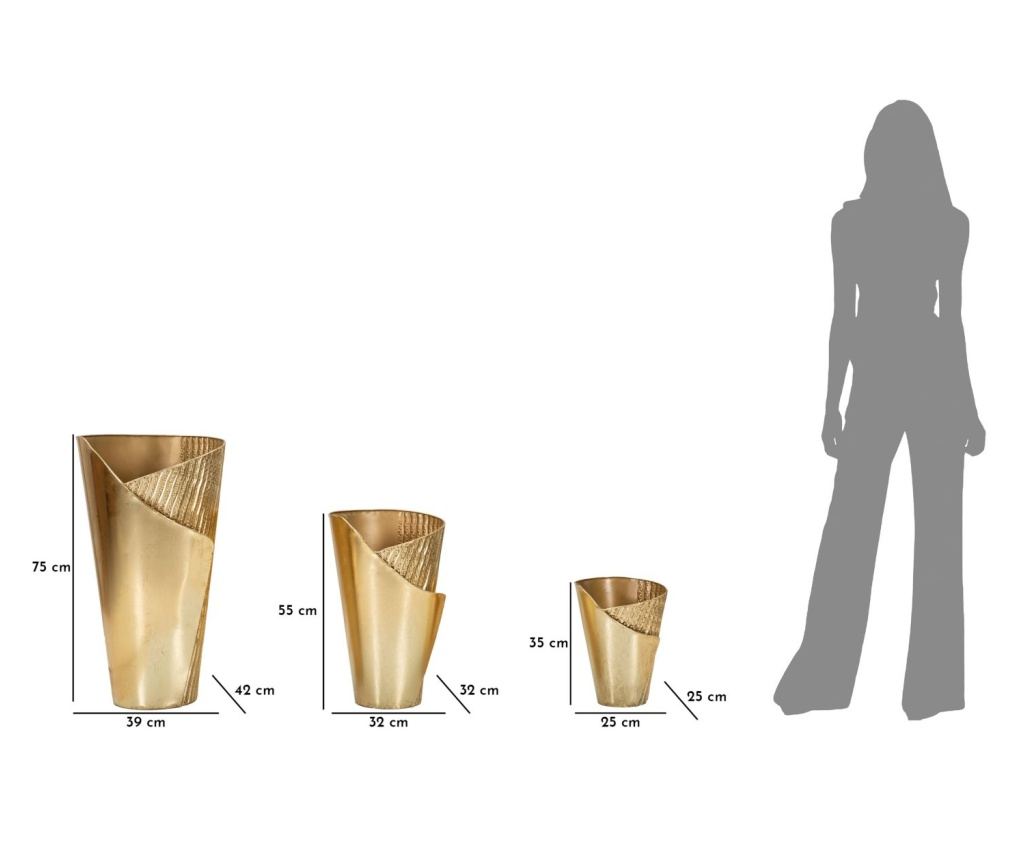 Vaza Flossy Gold 39 cm (3 kom) - 8
