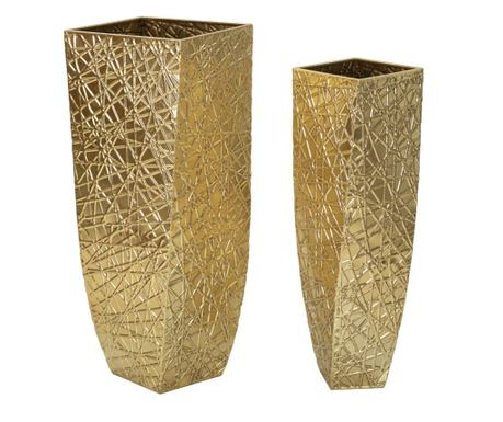 Držalo za vazo Squer set 2 kosa cm 34x34x90-25x25x78
