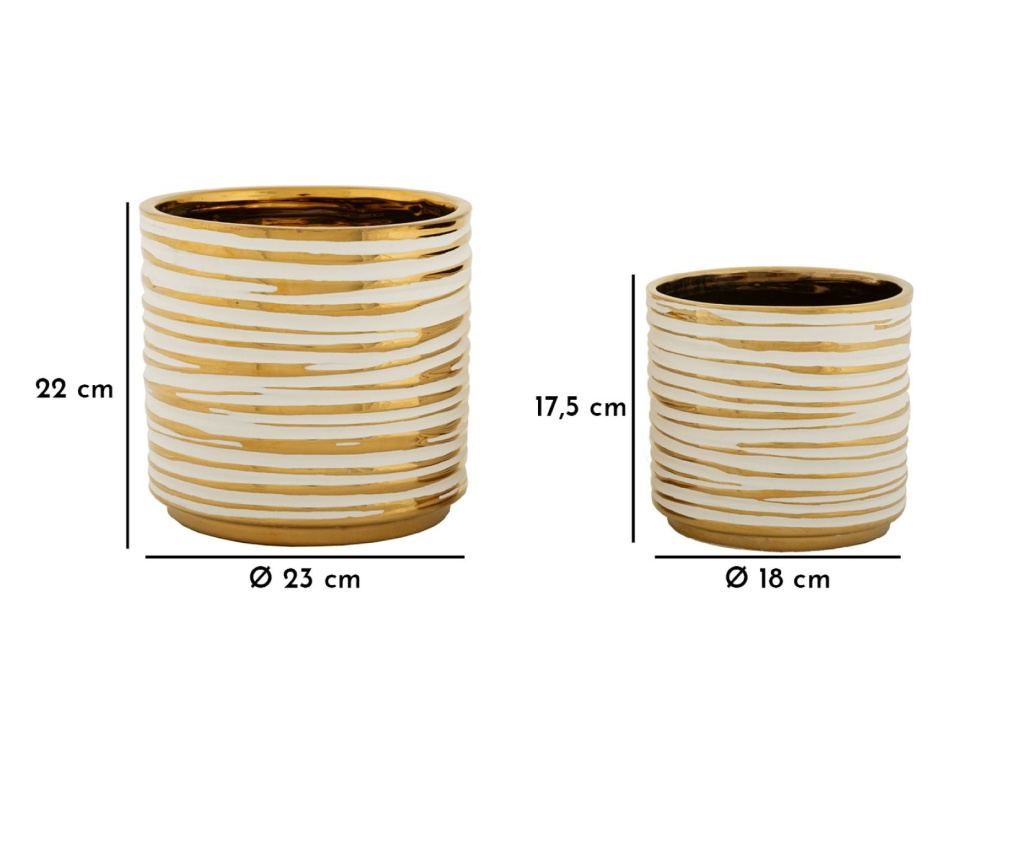 Vaza Blom Bijela 23 cm (2 kom) - 6