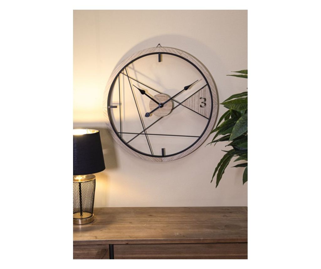 Sat Geometric Crni 60 cm - 5