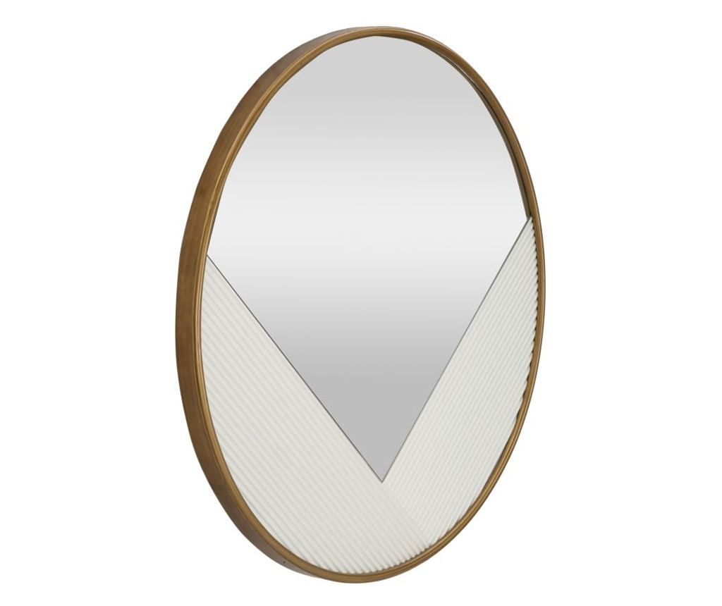 Zidno ogledalo Tolosa bijelo 80 cm - 2
