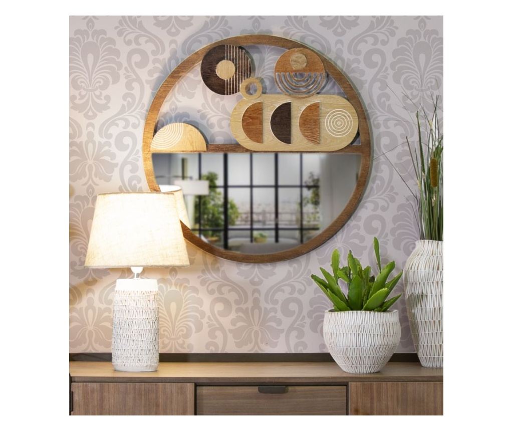 Zidno ogledalo Block Brown 80 cm - 5