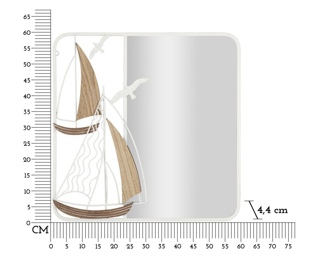 Zidno ogledalo Adriatic White 60 cm - 6