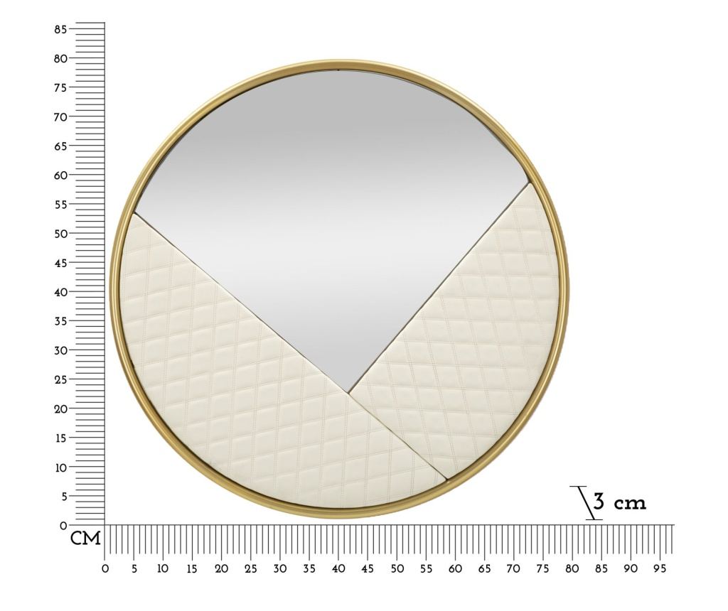 Zidno ogledalo Sharon White 80 cm - 7