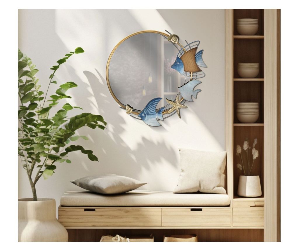 Zidno ogledalo Marine Gold 68 cm - 11