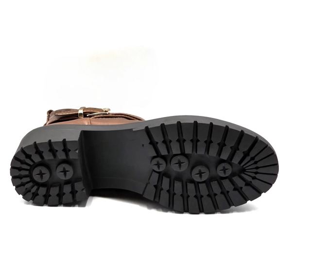 Botine dama cu toc mic, Camel - 37