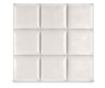 Čalouněný dekorativní a izolační panel 3D Smetanový Náměstí 40x40 40x40