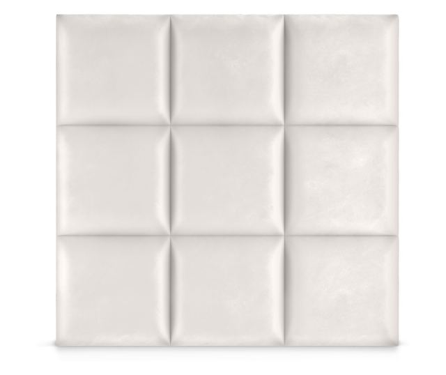Čalouněný dekorativní a izolační panel 3D Smetanový Náměstí 40x40  40x40