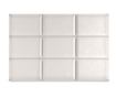 Čalouněný dekorativní a izolační panel 3D Smetanový Obdélník 60x40 60x40