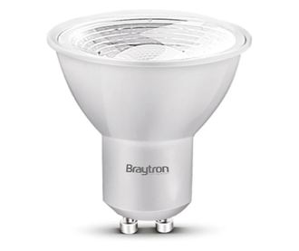 Bec led GU10 5W (50W) Braytron, 38 grade, 380 lm, lumina neutra(4000K), clasa energetica F