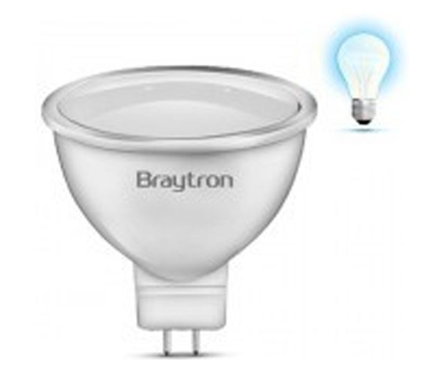 Bec led 5W MR16 120grade 220V, Braytron, lumina rece
