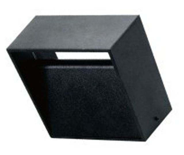 Aplica LED Avva BH07-03101, 8W, 480lm, lumina calda, neagra, IP20, Braytron