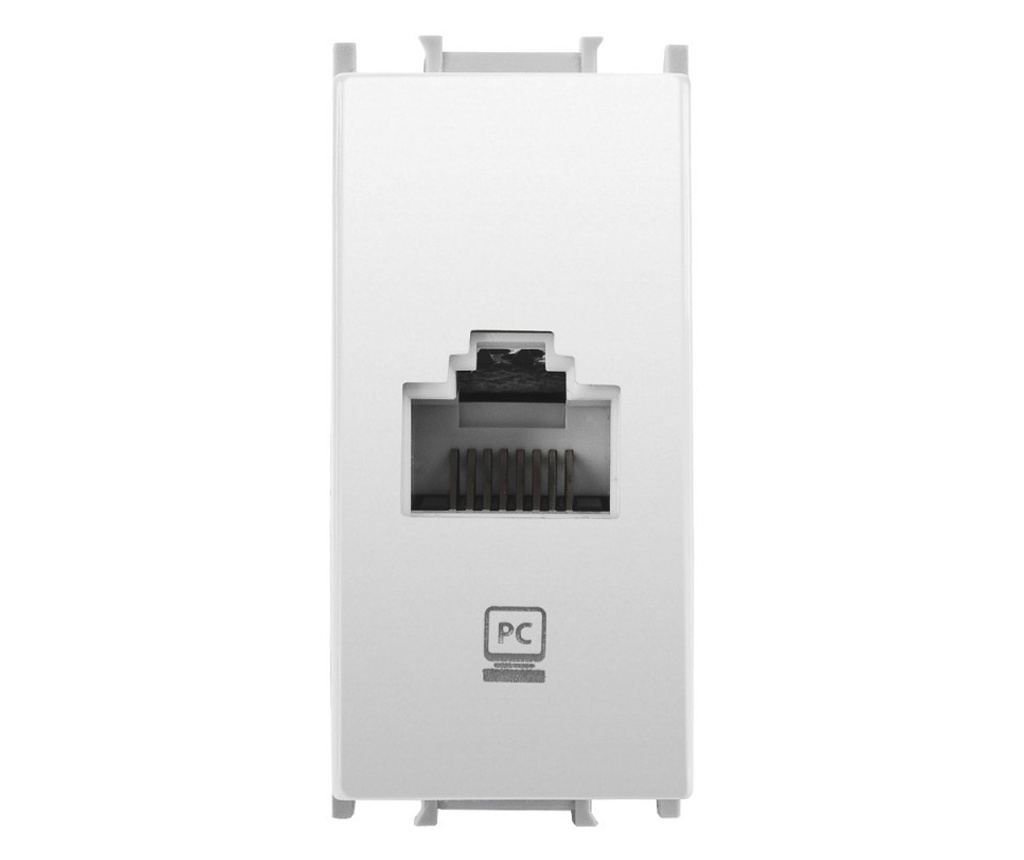 Priza calculator RJ45 Cat 5e 1 modul Thea Modular Panasonic, Alba - Vivre