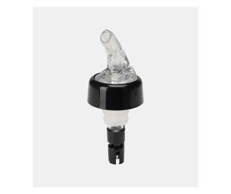 Excellent Houseware Italadagoló, Műanyag/Rozsdamentes acél, 4x4,5 cm, 30 ml, Fehér/Fekete