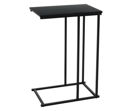 Odkládací stolek Home&Styling Collection, kov/dřevo, 58x26x40 cm, černý