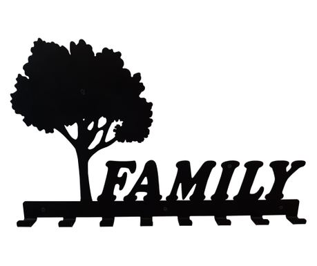 Cuier metalic Copacul familiei 8 agatatoare