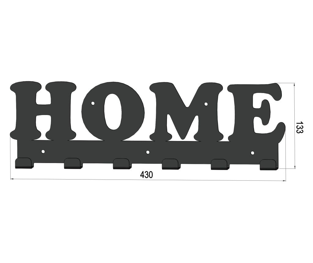 Fém fogas Home 6 akasztóval - 5