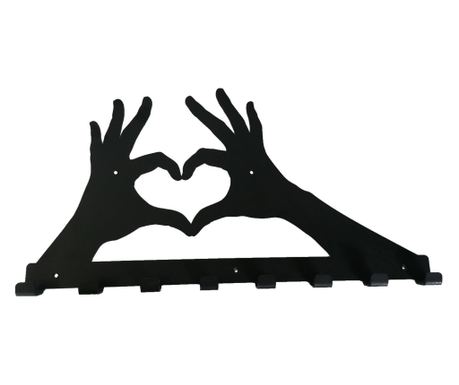 Cuier metalic Love 8 agatatoare