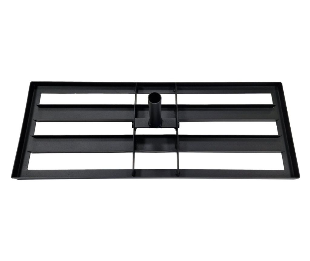 Izravnalnik trate 800x300mm, jeklo, črna - 2