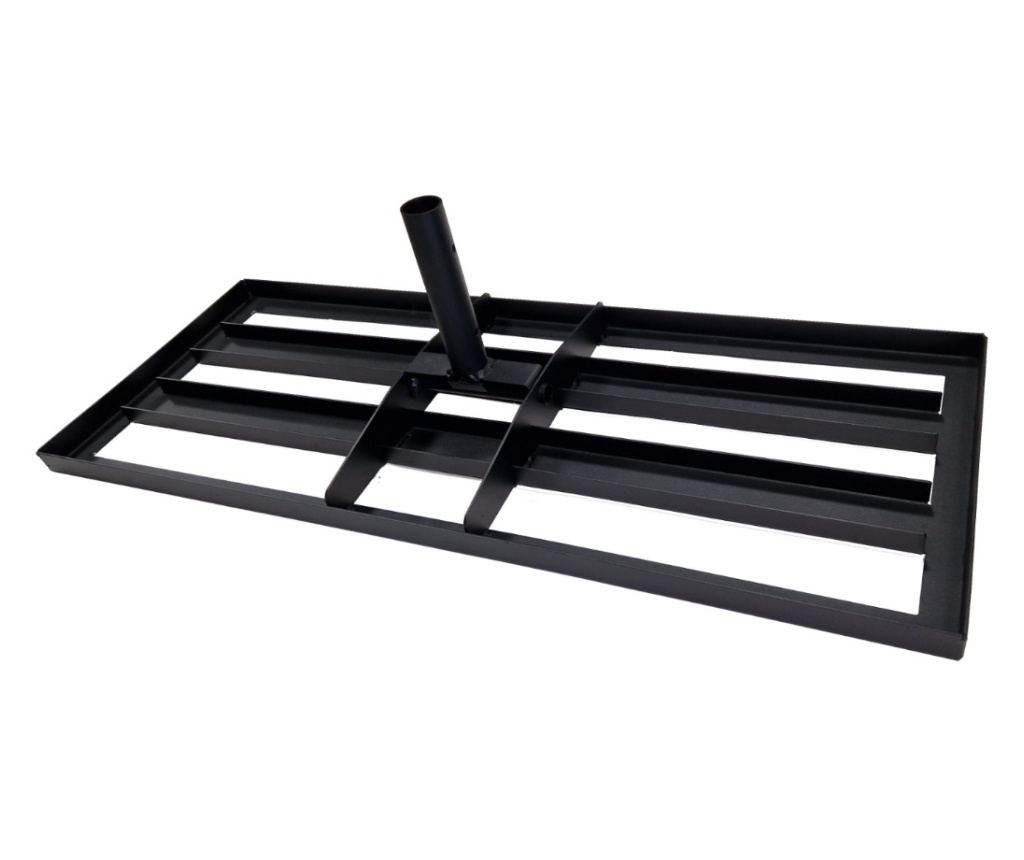 Izravnalnik trate 800x300mm, jeklo, črna - 3