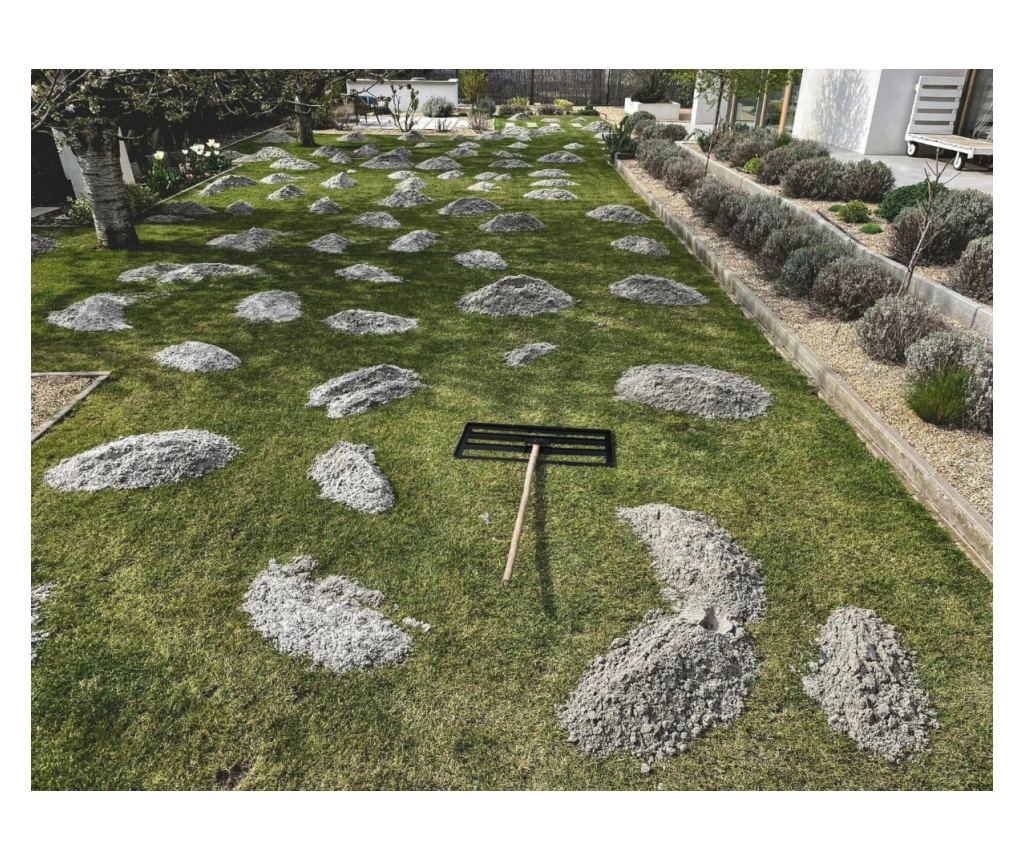 Izravnalnik trate 800x300mm, jeklo, črna - 5