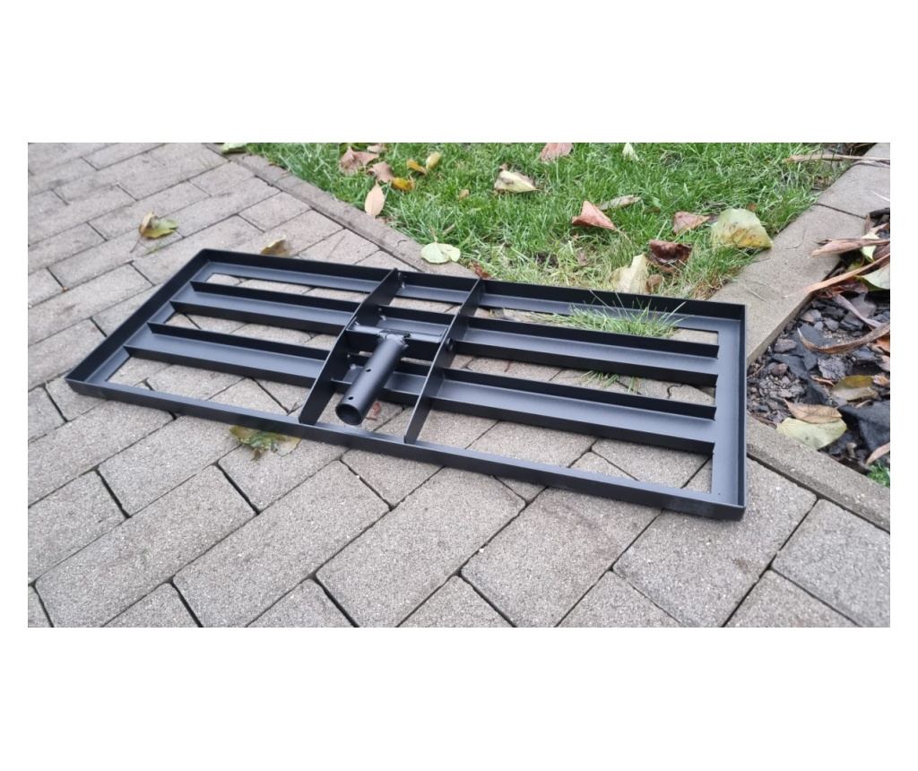 Izravnalnik trate 800x300mm, jeklo, črna - 7