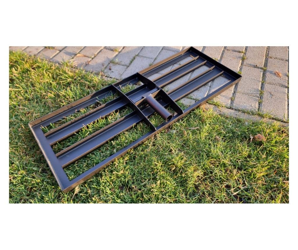 Izravnalnik trate 800x300mm, jeklo, črna - 9