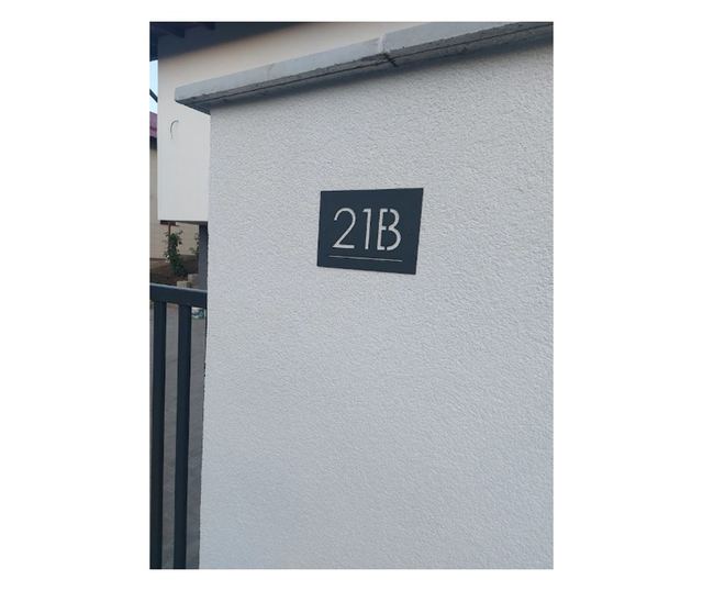 Prilagodljiva pločica s kućnim brojem od čeličnog lima, 140x200 mm, mat crna