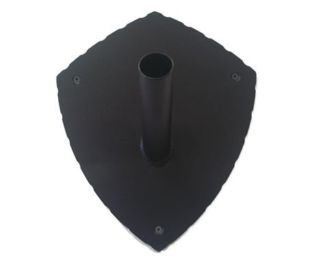 Metalni držač zastave model 5, 285x240 mm, crni