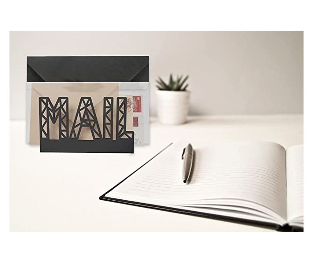 Levél tartó, 15x6cm, acél, fekete - 4