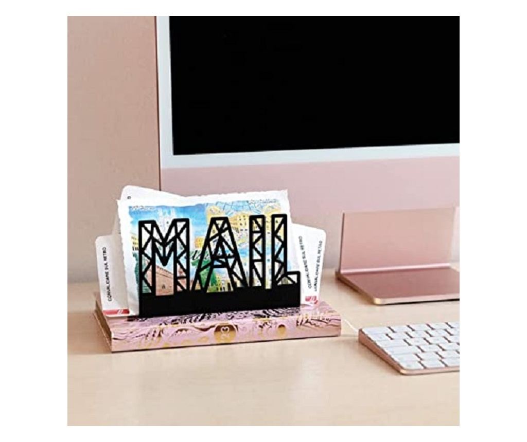 Levél tartó, 15x6cm, acél, fekete - 8