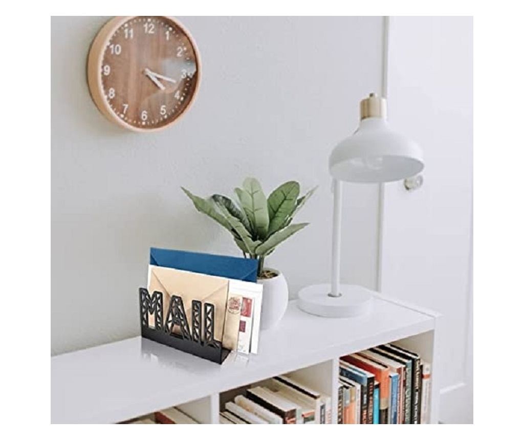 Levél tartó, 15x6cm, acél, fekete - 9