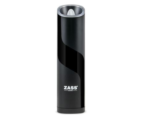 Rasnita gravitationala electrica Zass Gourmet ZEGG 01, 25W, Pentru sare sau piper, Nivel rasnire ajustabil, Alimentare cu 4 bate