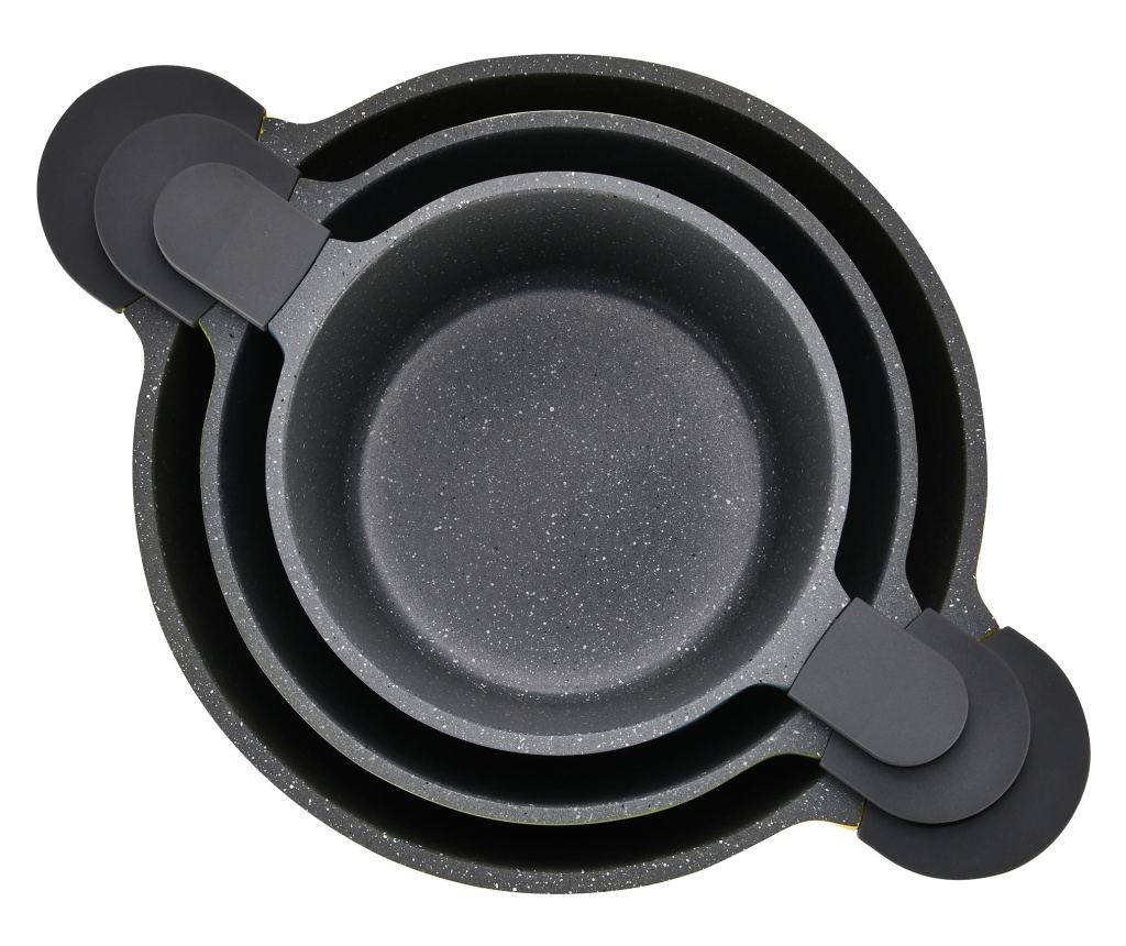 Set 3 oale antiaderente din aluminiu turnat sub presiune Zass
