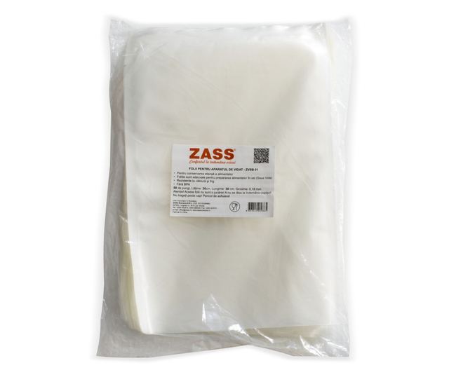 Pungi pentru vidare Zass ZVSB 01, 20 x 30 cm, 50 buc